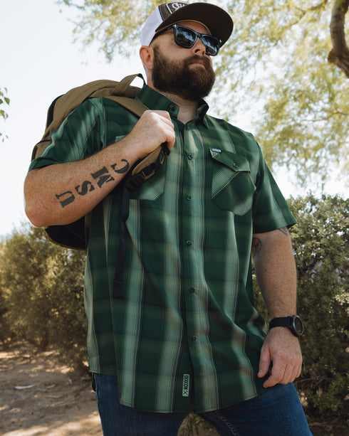 THE ELK BAMBOO SHORT SLEEVE BUTTON UP - MENS